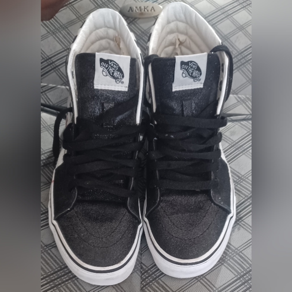 Vans High Top Sneakers in Black and White